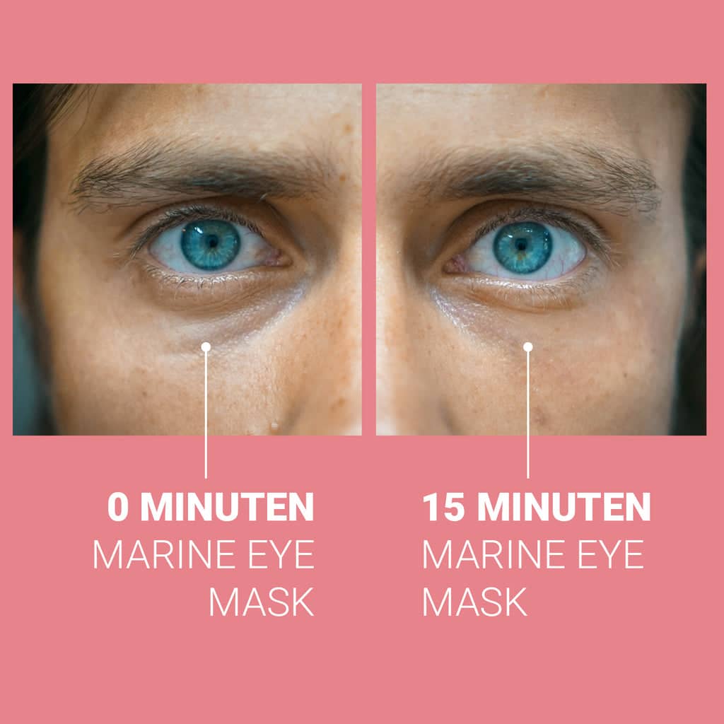 Resdultados Marine Eye Mask reveel después de 15 minutos