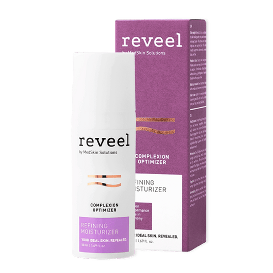 Refining Moisturizer Reveel crema nutritiva super hidratante piel joven y luminosa. Efecto exfoliante